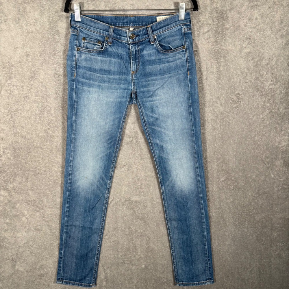 Rag & Bone The Dre Slim Boyfriend Jeans Stoke Blue W1590K510STO Size 26